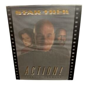 1998, Star Trek Series: "Action!" by Terry J. Erdmann Hardcover Book ! Vintage